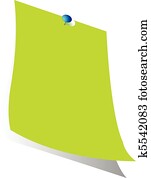 Reminder note-with pin Reminder note-with pin