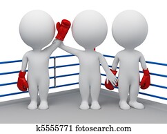 3d, קטן, אנשים, -, בררה, של, המנצח