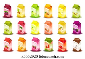 milky products with fruit milky products with fruit