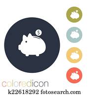 piggy bank. piggy bank.