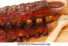 Slabs of BBQ Spare ribs Slabs of BBQ Spare ribs