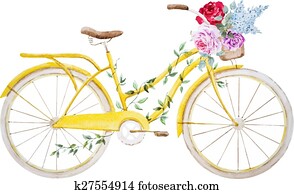Watercolor bike bicycle Watercolor bike bicycle