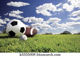 ספורט, כדור, אוסף, ב, a, תחום