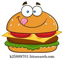 男の子 食べること 彼の ハンバーガー クリップアート 切り張り イラスト 絵画 集 K Fotosearch