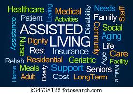 Assisted Living Word Cloud