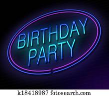 Birthday party concept. Birthday party concept.