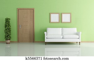 green modern interior green modern interior