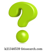 Green question mark Green question mark