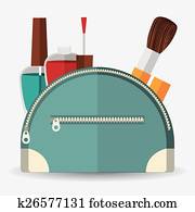 Vector flat design of make up download a free preview or high quality