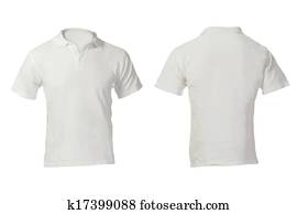 Men's Blank White Polo Shirt Template