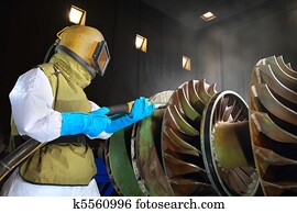 sandblasting