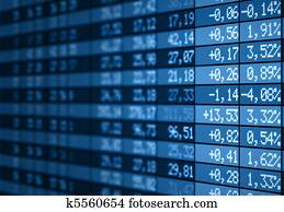 Stock market electronic board Stock market electronic board