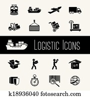 Supply Chain Icons Set