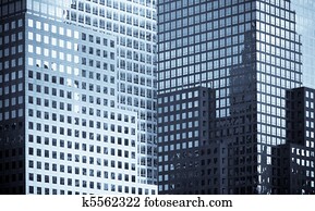 windows, von, bürogebäude