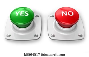 Yes and No buttons Yes and No buttons