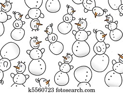 איש שלג, רקע, מעל, לבן