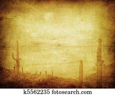 גראנג, רקע, עם, פראי מערב, נוף