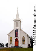 ישן, שונה, כנסייה, ב, a, פשוט, מסגרת