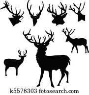 deer silhouette deer silhouette