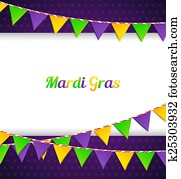 Mardi Gras background with flags Mardi Gras background with flags