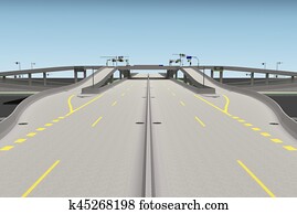 road bridge intersection 3d rendering road bridge intersection 3d rendering