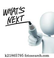 what is next words written by 3d man 