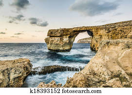 Azure Window in Gozo Island, Malta.