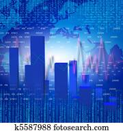 business chart and graphs