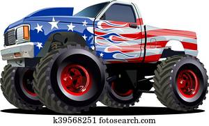 Cartoon Monster Truck Cartoon Monster Truck