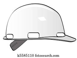 construction workers hard hat on white construction workers hard hat on white