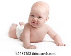 niedlich, lächelnden baby