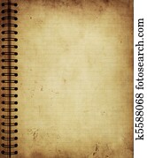 Page from old grunge notebook Page from old grunge notebook