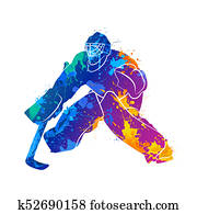 player hockey goalie player hockey goalie