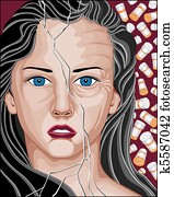 Prescription Drug Addicted Woman Prescription Drug Addicted Woman