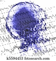 eeg brainwaves and x-ray skull eeg brainwaves and x-ray skull