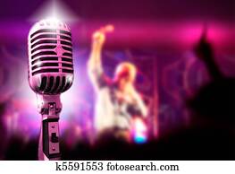 microphone and concert microphone and concert