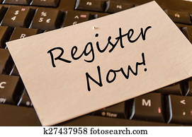 Register Now Concept on Keyboard Register Now Concept on Keyboard