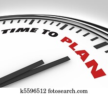 Time to Plan - Clock with Words Time to Plan - Clock with Words