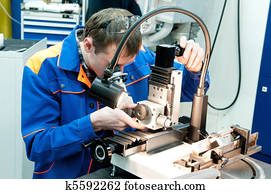 worker checking tool with optical device