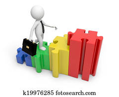 איש, עם, בלבל, מיכשולים