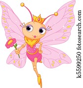 יפה, פרפר, נסיכה