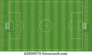 aerial view of a soccer field -3d rendering aerial view of a soccer field -3d rendering