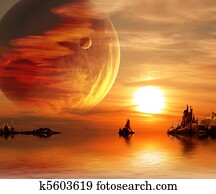 Fantasy sunset Fantasy sunset