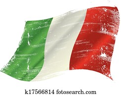 Italian flag grunge Italian flag grunge