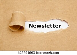 Newsletter Torn Paper Concept Newsletter Torn Paper Concept