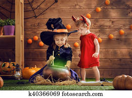 sisters celebrate Halloween