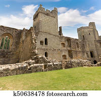 Ancient Bodiam castle in Sussex England UK