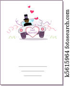Card Wedding Car Card Wedding Car