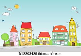 Cartoon street