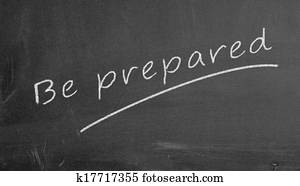 chalkboard be prepared chalkboard be prepared